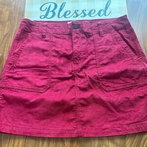 Size Large Women's Red Old Navy Corduroy Skirt